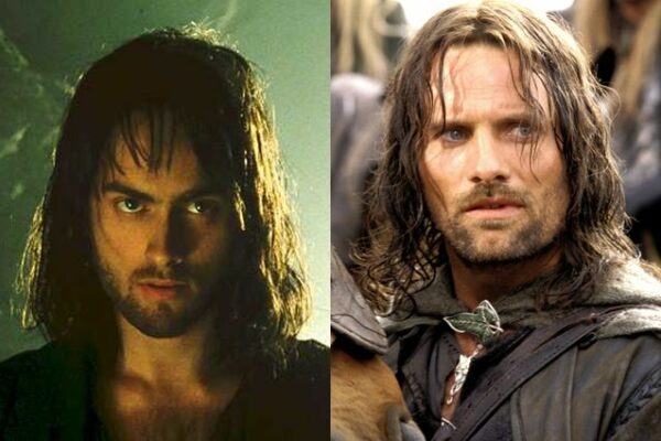 Comparación del actor Stuart Townsend y Viggo Mortensen para el papel de Aragorn